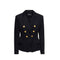 Balmain Black Cotton Blazer