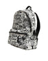 Dolce & Gabbana Black White Graffiti Print School Backpack Men Borse Bag