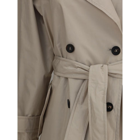 Brunello Cucinelli Beige Polyester Coat