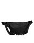 Dolce & Gabbana Black Logo Tape Print Waist Fanny Pack Men's Borse Bag