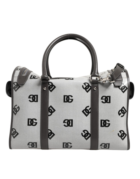 Dolce & Gabbana White DG Logo Pet Carrier Logo Plaque Top Handle Bag