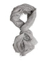 Dolce & Gabbana Gray Cashmere Knit Fringes Neck Foulard 67cm x200cm Foulard Scarf