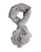 Dolce & Gabbana Gray Cashmere Knit Fringes Neck Foulard 67cm x200cm Foulard Scarf