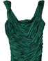 Dolce & Gabbana Green Viscose Drape Jersey Organzine Tank Top