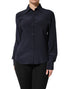 Dolce & Gabbana Blue Collared Long Sleeves Dress Shirt Top