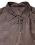 Dolce & Gabbana Brown Collared Long Sleeves Logo Shirt Top