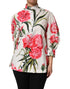 Dolce & Gabbana Multicolor Floral Long Sleeves Blouse Top