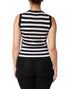 Dolce & Gabbana Black White Cashmere Silk Sleeveless Top