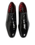 Dolce & Gabbana Black Calfskin Leather Derby Men Dress Shoes