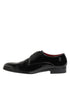 Dolce & Gabbana Black Calfskin Leather Derby Men Dress Shoes