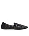 Dolce & Gabbana Black Jacquard Leather Slip On Loafers Shoes