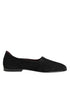 Dolce & Gabbana Black Leather Suede Slip On Loafers Dress Shoes