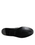 Dolce & Gabbana Black Leather Slip On Dress Men Loafers Shoes