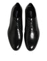 Dolce & Gabbana Black Calfskin Leather Derby Dress Shoes