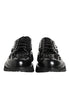 Dolce & Gabbana Black Leather Studded Men Formal Derby Shoes