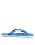Dolce & Gabbana Blue White Logo Beachwear Flats Slipper Shoes