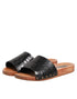 Dolce & Gabbana Black Brown Leather Slides Sandals Shoes