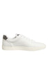 Dolce & Gabbana White Leather Heart Embellished Sneakers Shoes