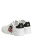 Dolce & Gabbana White Leather #DGFAMILY Men Sneakers Shoes