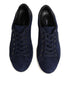 Dolce & Gabbana Blue Leather Suede Low Top Sneakers Shoes