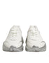 Dolce & Gabbana White Silver Daymaster Low Top Sneakers Shoes