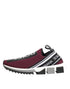 Dolce & Gabbana Maroon Slip On Sorrento Men Sneakers Shoes