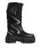 Dolce & Gabbana Black Leather Mid Calf Biker Boots Shoes