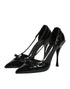 Dolce & Gabbana Black Patent Leather High Heels Pumps Shoes