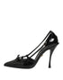 Dolce & Gabbana Black Patent Leather High Heels Pumps Shoes