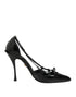 Dolce & Gabbana Black Patent Leather High Heels Pumps Shoes