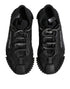 Dolce & Gabbana Black Logo Lace Low Top NS1 Sneakers Shoes