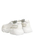 Dolce & Gabbana White Leather Daymaster Low Top Sneakers Shoes