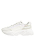 Dolce & Gabbana White Leather Daymaster Low Top Sneakers Shoes