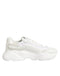 Dolce & Gabbana White Leather Daymaster Low Top Sneakers Shoes