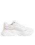 Dolce & Gabbana White Leather Daymaster Low Top Sneakers Shoes