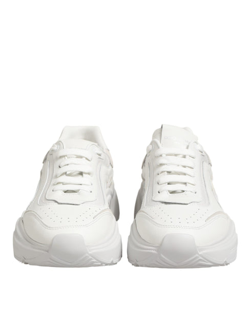 Dolce & Gabbana White Leather Daymaster Low Top Sneakers Shoes