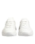 Dolce & Gabbana White Leather Daymaster Low Top Sneakers Shoes
