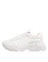 Dolce & Gabbana White Leather Daymaster Low Top Sneakers Shoes