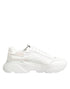 Dolce & Gabbana White Leather Daymaster Low Top Sneakers Shoes
