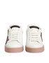 Dolce & Gabbana White Leather Sacred Heart Sneakers Shoes