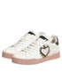 Dolce & Gabbana White Leather Sacred Heart Sneakers Shoes