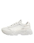 Dolce & Gabbana White Leather Daymaster Low Top Sneakers Shoes