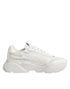 Dolce & Gabbana White Leather Daymaster Low Top Sneakers Shoes