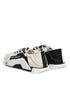 Dolce & Gabbana White Black Leather NS1 Sneaker Shoes