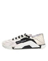 Dolce & Gabbana White Black Leather NS1 Sneaker Shoes