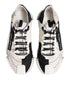 Dolce & Gabbana White Black Leather NS1 Sneakers Shoes