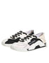 Dolce & Gabbana White Black Leather NS1 Sneakers Shoes
