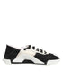 Dolce & Gabbana White Black Leather NS1 Sneakers Shoes