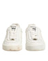 Dolce & Gabbana White Leather MIAMI Low Top Sneakers Shoes