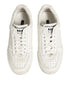 Dolce & Gabbana White Leather MIAMI Low Top Sneakers Shoes
